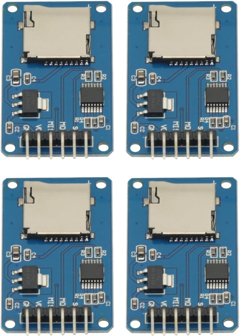 GODIYMODULES 4Pcs Micro SD Storage Expansion Board Micro SD TF Card Memory Shield Module SPI for Arduino SD Card Module UNO R3 MEGA 2560 Due - Image 3